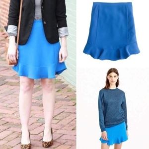 J Crew Swing Skirt Drapey Twill Sz 12 NWT